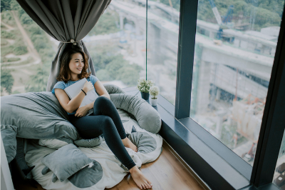 cantinho de leitura sala