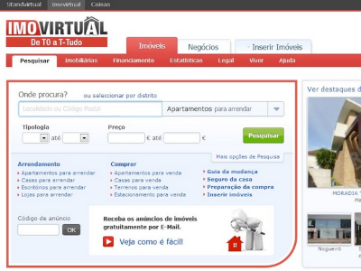 antigo site imovirtual